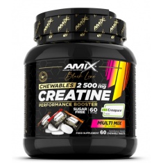 Black Line Creatine Creapure 2500 mg Zero Sugar / 60 Chews Multi Flavour