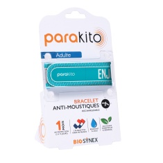 Parakito Репелентна гривна против комари за възрастни + 2 бр. таблетки - Синя