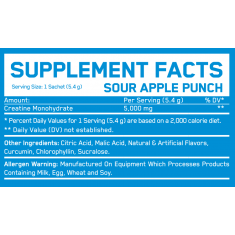 Creatine Monohydrate Sachet Cherry Limeade