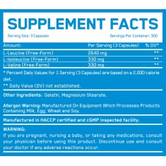BCAA Mega Caps 1100 mg / 15 Caps