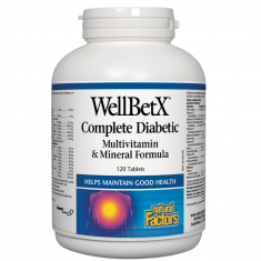 Natural Factors WellBetX® Complete Diabetic/ Мултивитамини за диабетици x120 таблетки