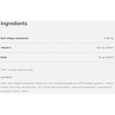 Collagen 6000 Active & Brilliance Shot / 9 x 25 ml Pineapple and Strawberry