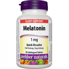 Webber Naturals Мелатонин 1 mg x90 сублингвални таблетки