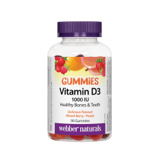Webber Naturals Витамин D3 Гъми 1000 IU х90 желирани таблетки