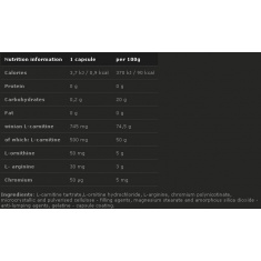 L-Carnitine 500 Forte Plus 60 Caps.