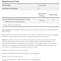 KSM-66 Ashwagandha 600 mg / 90 Vcaps