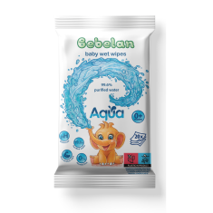 Бебелан Aqua 99.9% Мокри кърпи с пречистена вода х20 броя