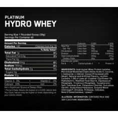 Platinum Hydro Whey 3.5 lbs. Milk Chocolate