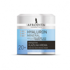 Afrodita Hyaluron Mineral 20+ Обагатен хидратиращ крем 50 ml