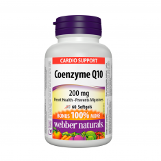 Webber Naturals Коензим Q10 200 mg х60 софтгел капсули