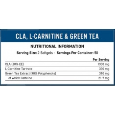 CLA L-Carnitine & Green Tea / 100 Softgels
