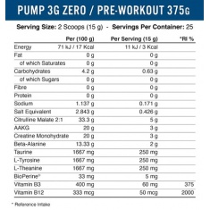 Pump 3G Zero-Stim Fruit Punch