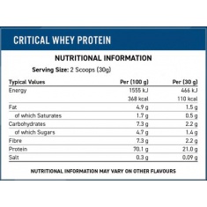 Critical Whey Banana Milk Shake