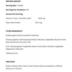 Vitamin C 1000 mg with Rose Hips / 100 Tablets