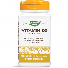 Nature's Way Витамин D3 (сух) 400 IU x100 таблетки