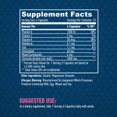 Broken Cell Wall Chlorella 500mg. / 100 Caps.