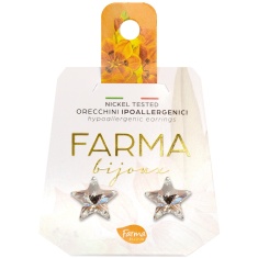 FARMA BIJOUX Звезди обици 10 mm с кристали Swarovski 41C01