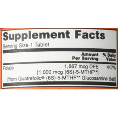 Methyl Folate 1000 mcg