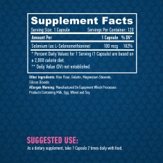 Selenium /Chelated - yeast free/ 100mcg. / 120 caps.