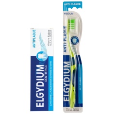 Паста Elgydium Antiplaque 75 ml+ четка Antiplaque S