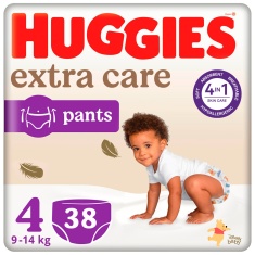Huggies ExtraCare Гащи 4 (9-14кг) х38 броя