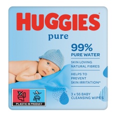 Huggies Pure Влажни Кърпи 3х56 броя