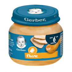 Nestle Gerber Пюре от пиле 6м+ 80 g