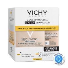 Vichy NEOVADIOL Peri-Menopause Дневен крем за суха кожа 50 ml + Околоочен 15 ml