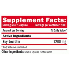 Lecithin 1200mg. / 100 Softgels