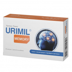 Naturpharma Уримил Памет за паметта, концентрацията, периферното оросяване х30 капсули