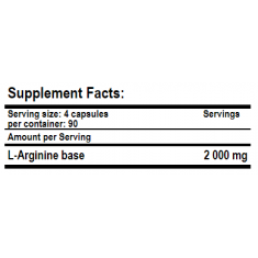 Arginine 120 Caps.