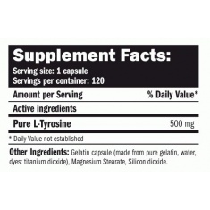Tyrosine 120 Caps.