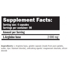 Arginine 360 Caps.