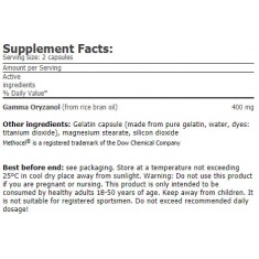 Gamma Oryzanol 200mg / 120 Caps.