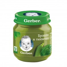 Nestle Gerber Пюре от броколи и тиквички 130 g
