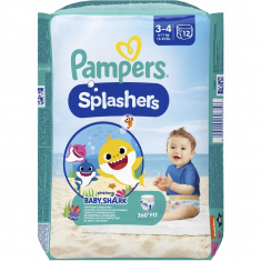 Pampers Splashers 3-4 Бански за еднократна употреба 6-11 kg х12 броя