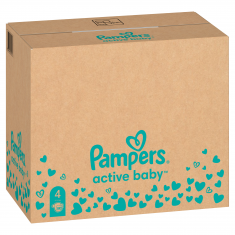 Pampers Active Baby MSB пелени 4 Макси х180 броя