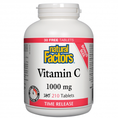 Natural Factors Витамин C 1000 mg (с удължено освобождаване) и Биофлавони х210 таблетки