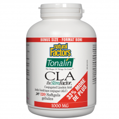 Natural Factors Тоналин КЛА 1000 mg х120 софтгел капсули