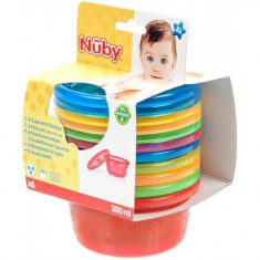 Nuby 3+ Купа с капак х6 броя