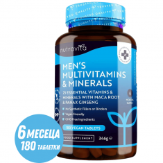 Nutravita Мултивитамини и минерали за мъже х180 веган таблетки