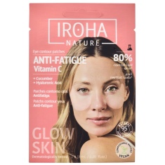 IROHA Nature Пачове за очи с Витамин С от 100 % биоразградима материя х1 чифт