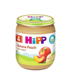 Hipp 4396 Био Пюре от праскови и банани 125 гр