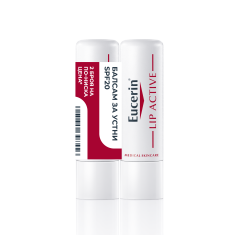 Eucerin ПРОМО Lip Active SPF20 Балсам за устни 4,8 g - 2 броя