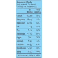 Multi Mineral Complex 100 Tabs.