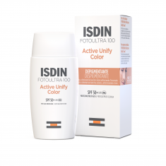 ISDIN Тониран слънцезащитен флуид SPF 50+ с депигментиращо действие 50 ml