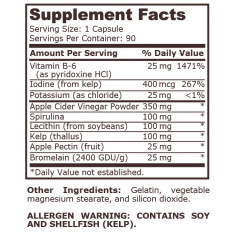 Pure Nutrition - Apple Cider Vinegar - 90 Capsules