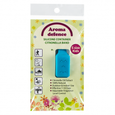 Aroma Defence Силиконова гривна /контейнер/ за ДЕЦА с аромат на Цитронела х1 брой