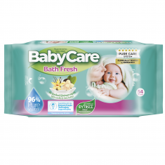 BabyCare Bath Fresh Бебешки влажни кърпи х54 броя