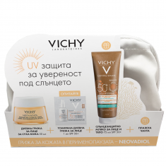 Vichy НЕСЕСЕР Neovadiol Peri-Menopause Дневен крем за суха кожа 50 ml + Capital Soleil SPF50+ Мултизащитно мляко 75 ml